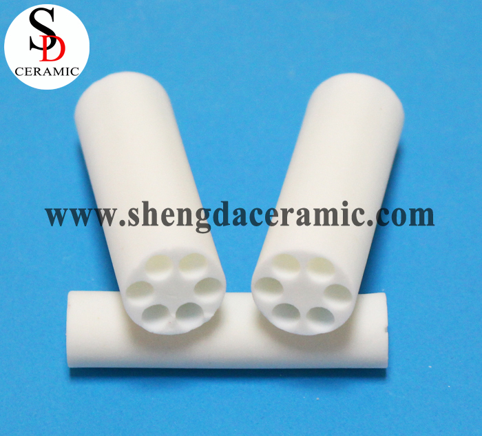 Alumina Ceramic Double Bore Tube for Thermocouple