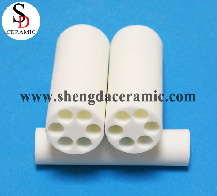 Alumina Ceramic Double Bore Tube for Thermocouple