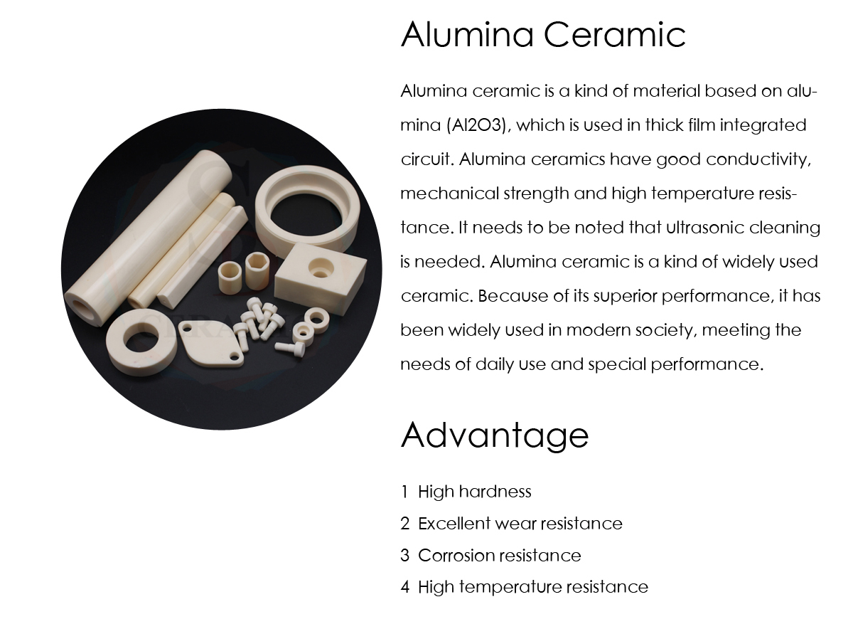 Customized Heat Resistant Alumina Ceramic Spacer