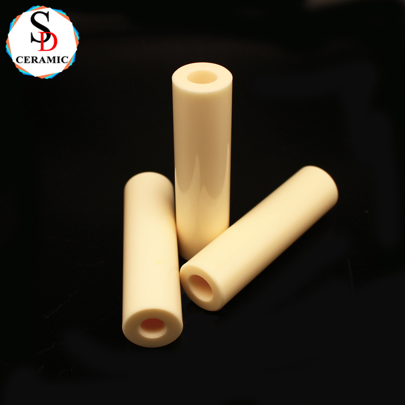 Customized Industrial Structural 99 Al2o3 Alumina Ceramic Tube with Flange for Furnace