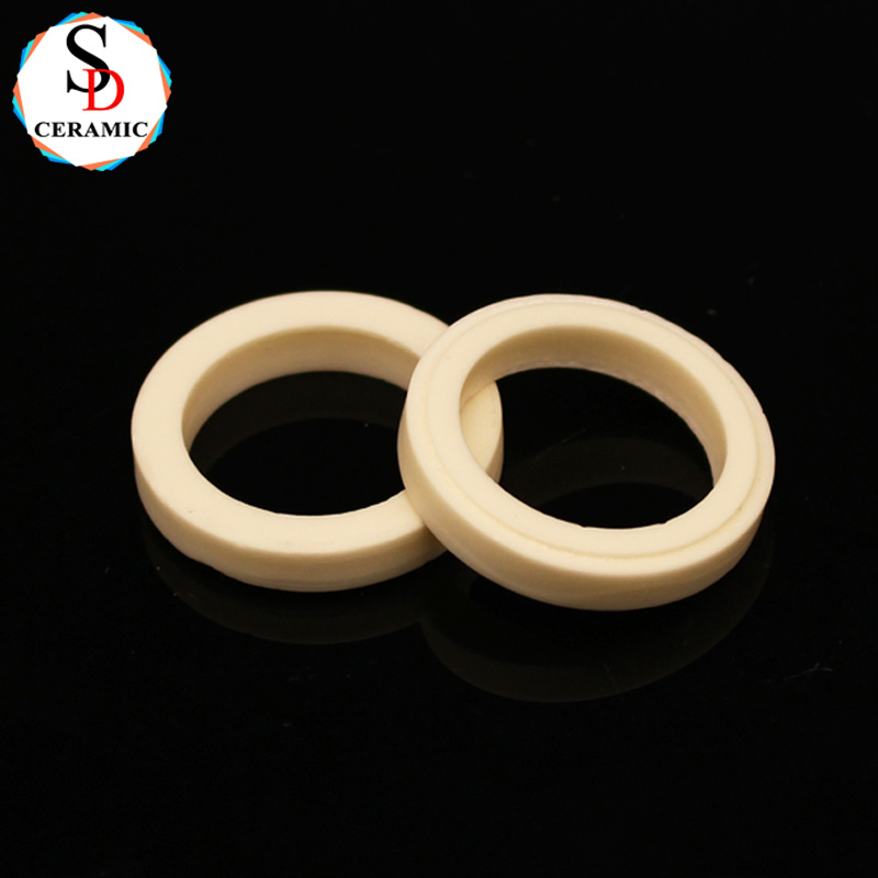 Factory Direct Sale 99 Alumina Ceramic Ring Washer Al2O3 Precision Ceramic Structure Parts