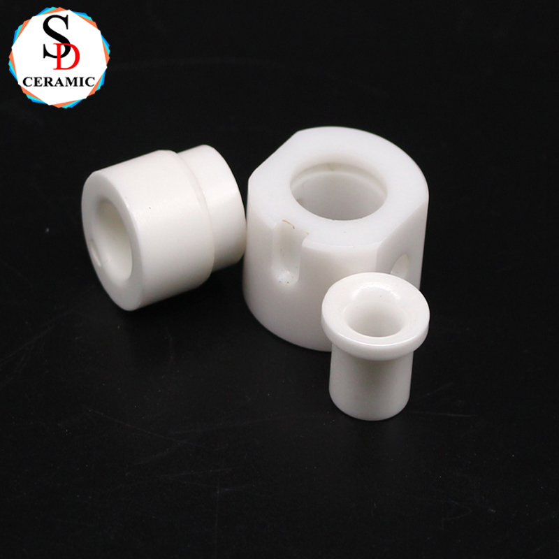 Customized High Polish Zirconia Ceramic Bushing Eyelets White Zro2 Ceramic Components