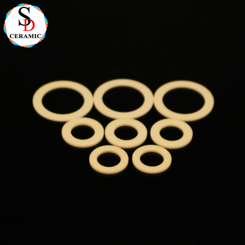 Factory Direct Sale 99 Alumina Ceramic Ring Washer Al2O3 Precision Ceramic Structure Parts