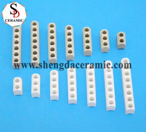 8 Holes Yellow White Steatite Ceramic Strip for Band Heater