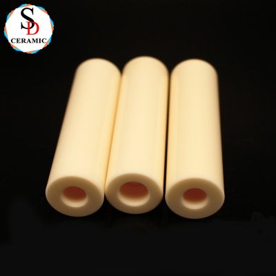 Customized Industrial Structural 99 Al2o3 Alumina Ceramic Tube with Flange for Furnace