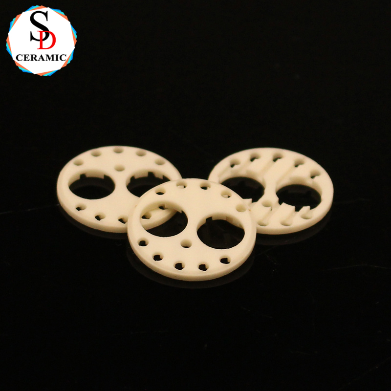 Wear Corrosion Porous 99 Alumina Ceramic Disc Ring Al2o3 Ceramic Substrate for Pump Welding Cutting