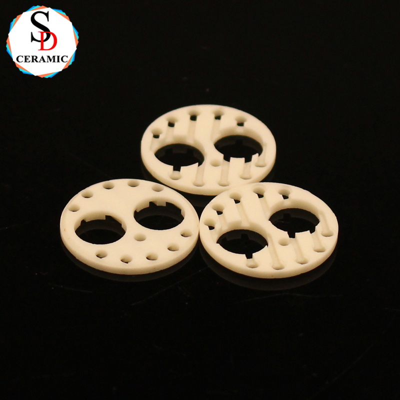 Wear Corrosion Porous 99 Alumina Ceramic Disc Ring Al2o3 Ceramic Substrate for Pump Welding Cutting