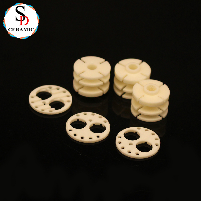 Wear Corrosion Porous 99 Alumina Ceramic Disc Ring Al2o3 Ceramic Substrate for Pump Welding Cutting