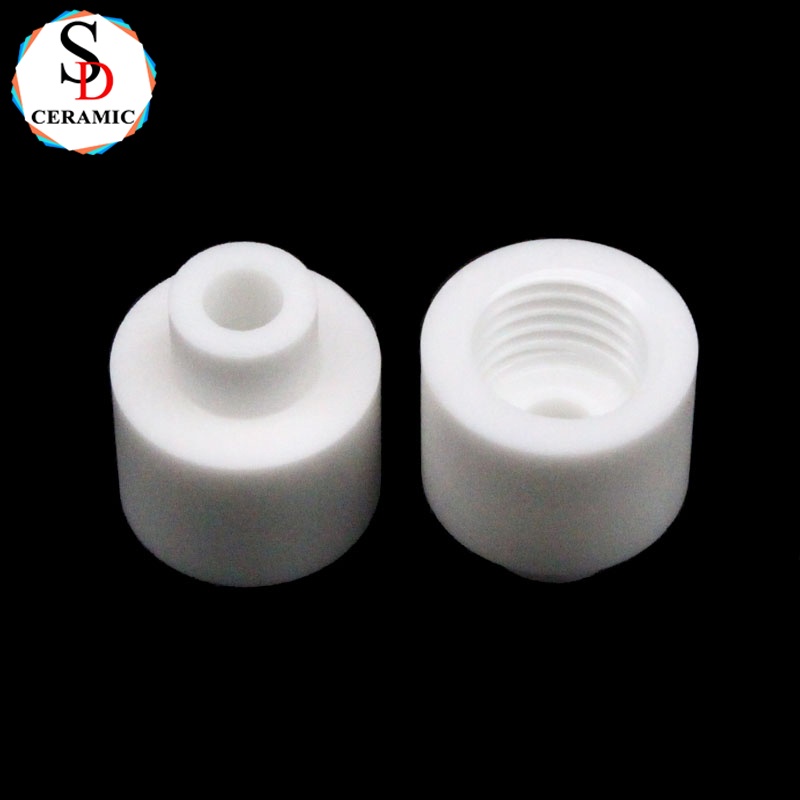 Customized High Polish Zirconia Ceramic Bushing Eyelets White Zro2 Ceramic Components