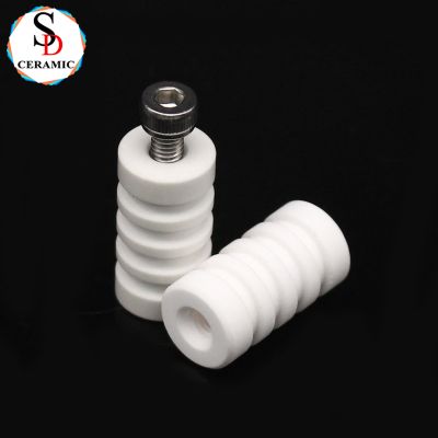 Custom-made Refractory 95 Alumina Ceramic Threaded Rod Nut for Semiconductor