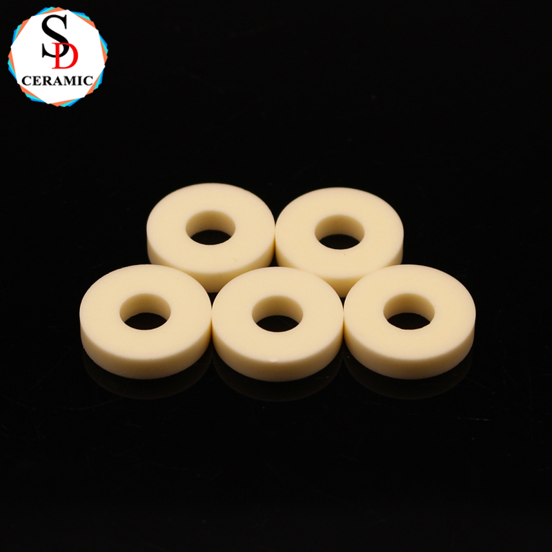 Factory Direct Sale 99 Alumina Ceramic Ring Washer Al2O3 Precision Ceramic Structure Parts