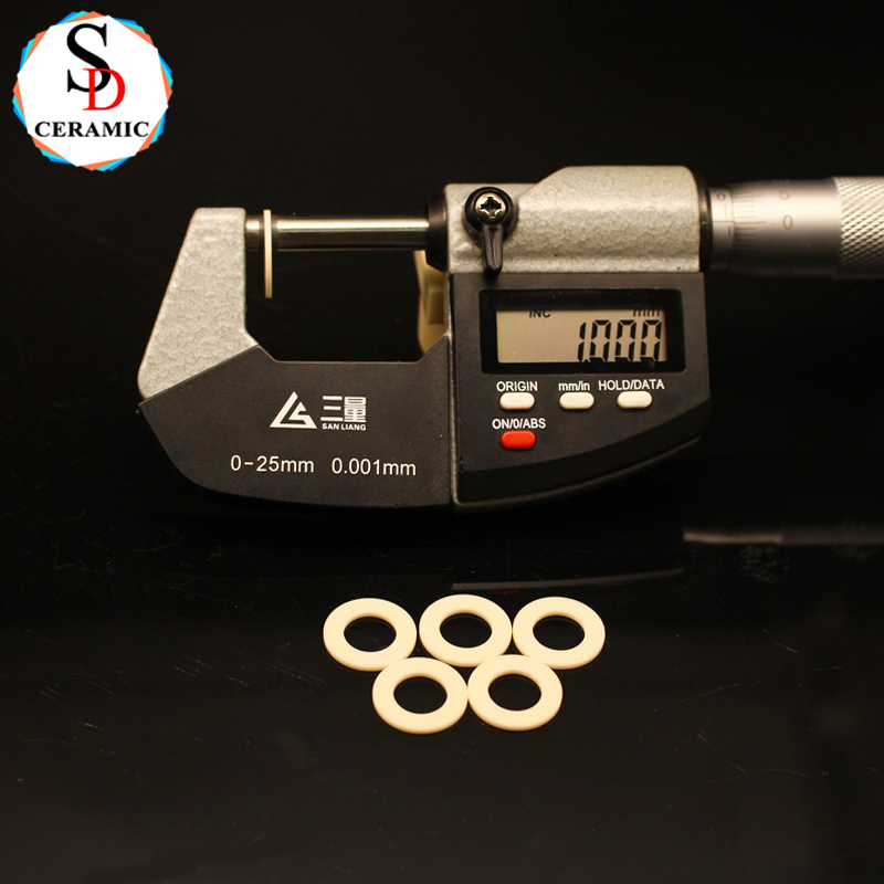 Factory Direct Sale 99 Alumina Ceramic Ring Washer Al2O3 Precision Ceramic Structure Parts