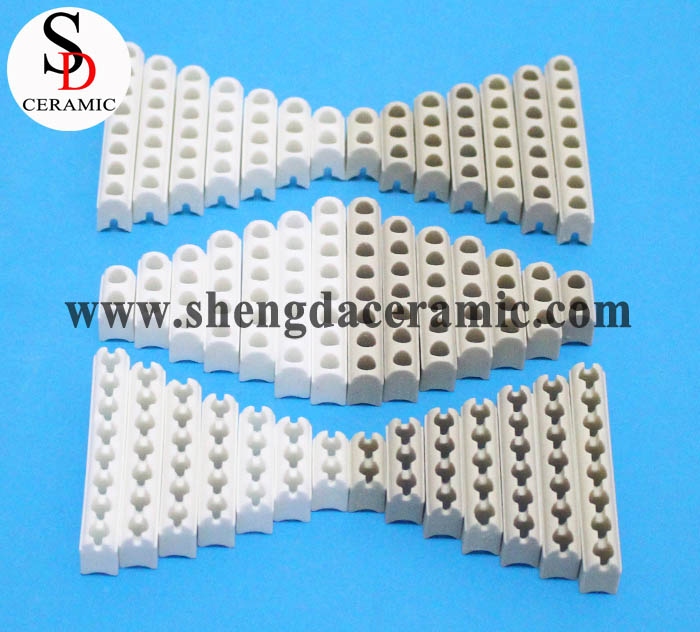 Ceramic Parts Manufacturers 2-8 Holes Steatite Ceramic Band Heater Insulator