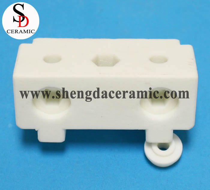 Custom Steatite Ceramic Blocks with Nut Holes