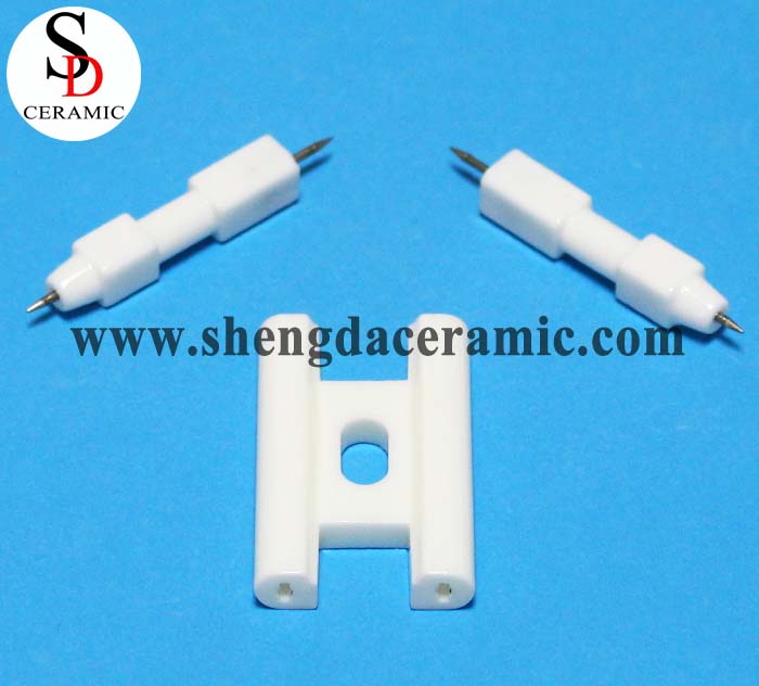 Electrode Spark Plug Alumina / Steatite Ceramic Igniter Part