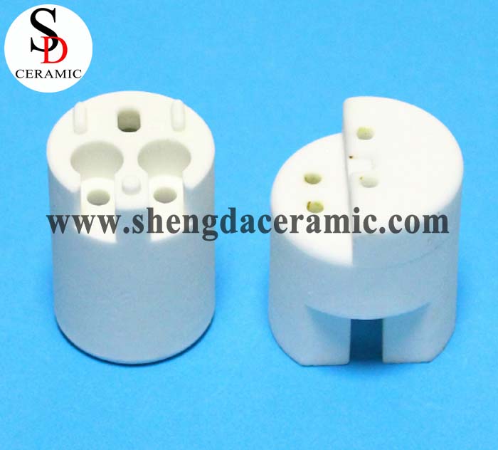 Ceramic Manufacturer Alumina Ceramic Lamp Base Ceramic Lamp Holder