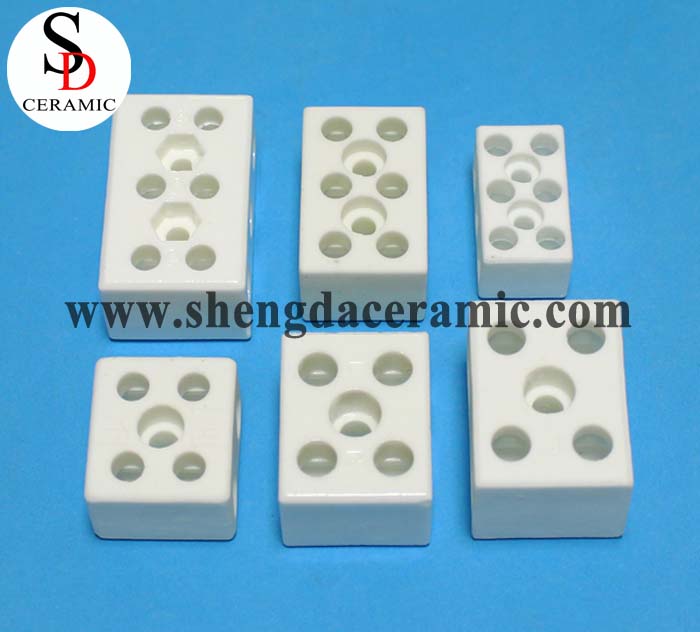 3 Pole electrical Insulated Ceramic Terminal Block/Connector