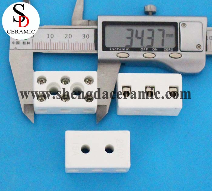 3 Way High Temperature Ceramic Terminal Block Connector