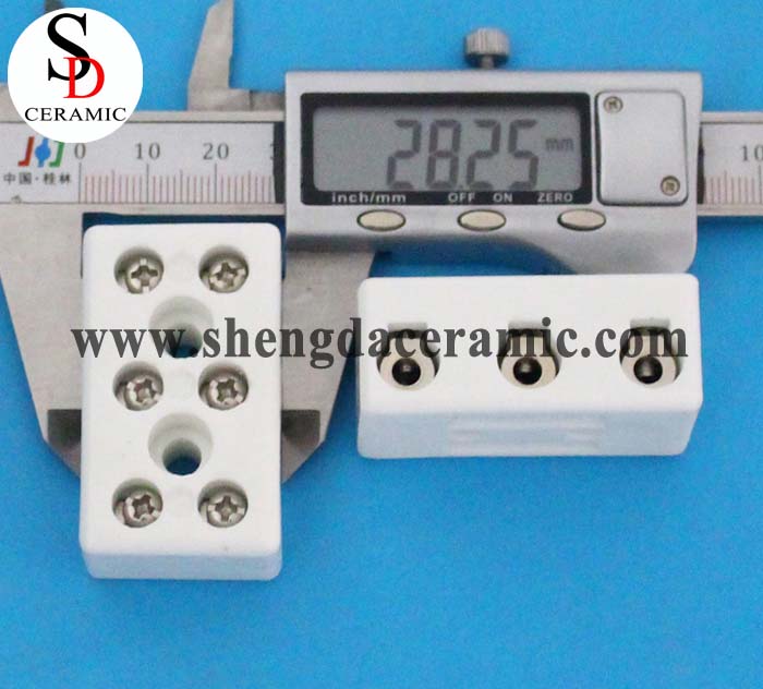 3 Way High Temperature Ceramic Terminal Block Connector