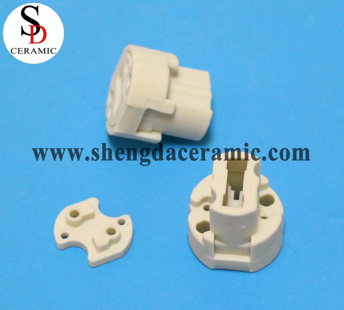 Steatite Ceramic Insulator E27 Plug for 3 Pin LED Bulb