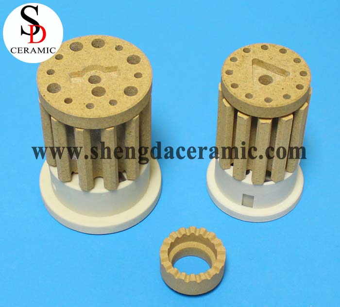 OD 57mm Cordierite Ceramic Insulator for Bobbin Heater