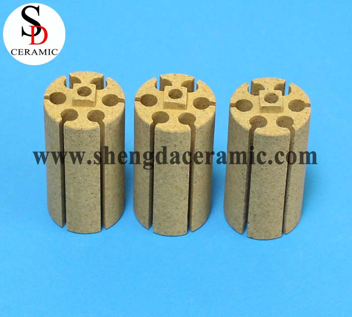 OD 25mm Cordierite Ceramic Insulator for Bobbin Heater