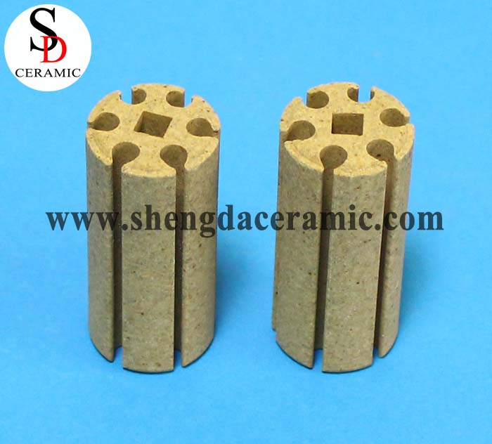 OD 22mm Cordierite Ceramic Insulator for Bobbin Heater