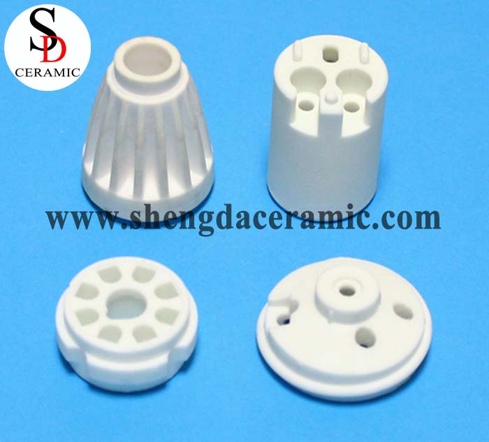 Ceramic Manufacturer Glazed Alumina Ceramics LED Lamp Holder